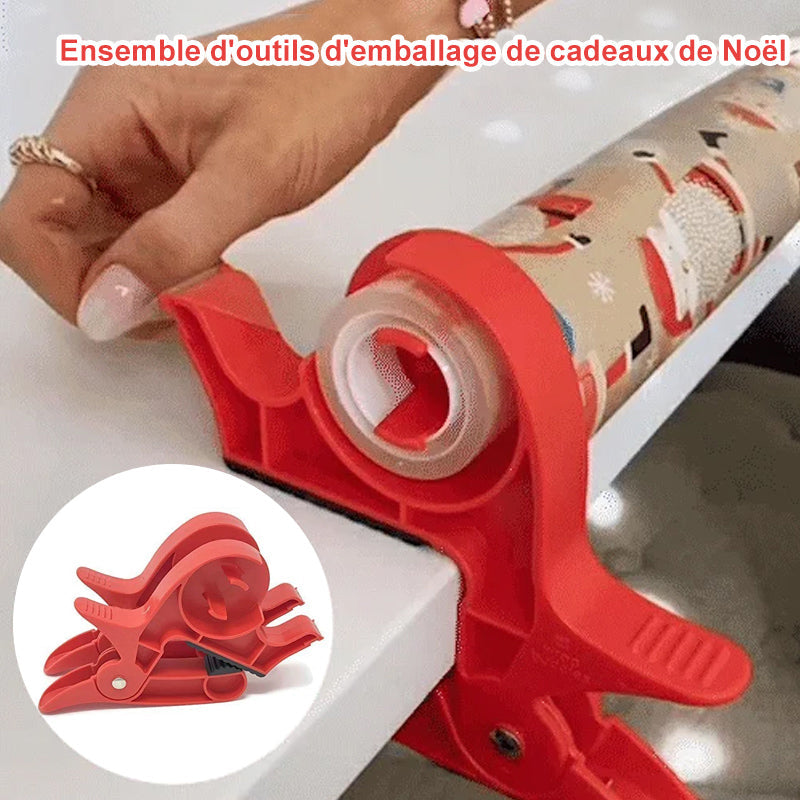 🌲Ensemble d'outils d'emballage de cadeaux de Noël
