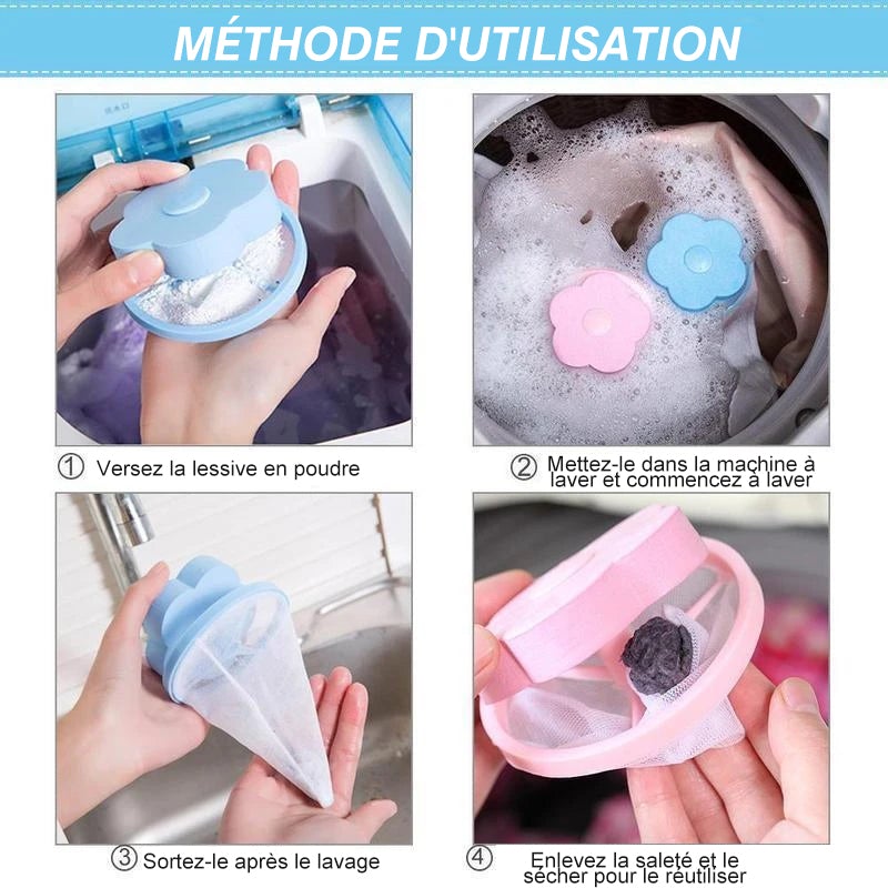 Sac Filtrant en Maille pour Machine à Laver