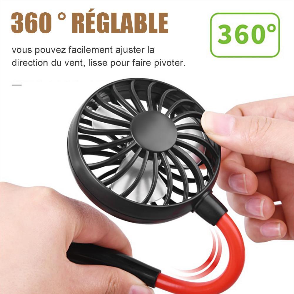 Ventilateur Électrique Suspendu, USB Rechargeable
