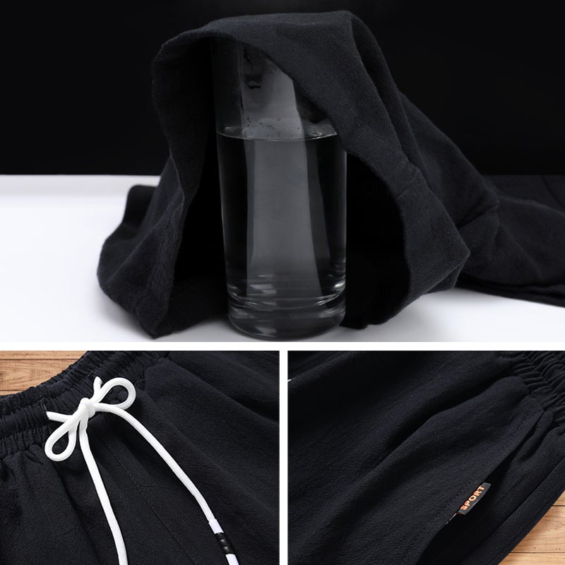 Short d'été en Coton et Lin pour Homme