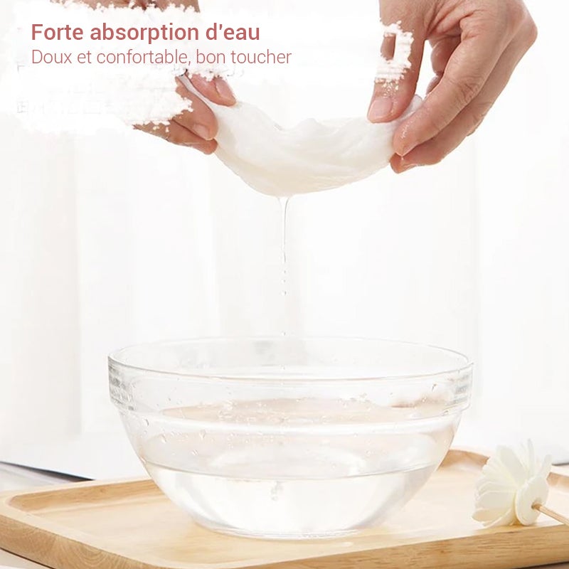 Serviette de Compression Jetable en Coton Portable