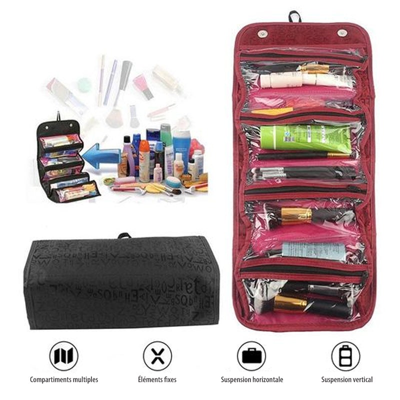 Trousse de Toilette Pliable pour Voyage