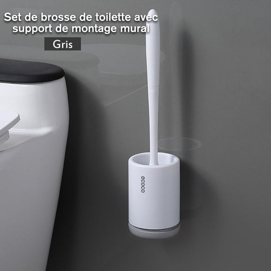 Brosse de Toilette en Silicone Antibactérienne