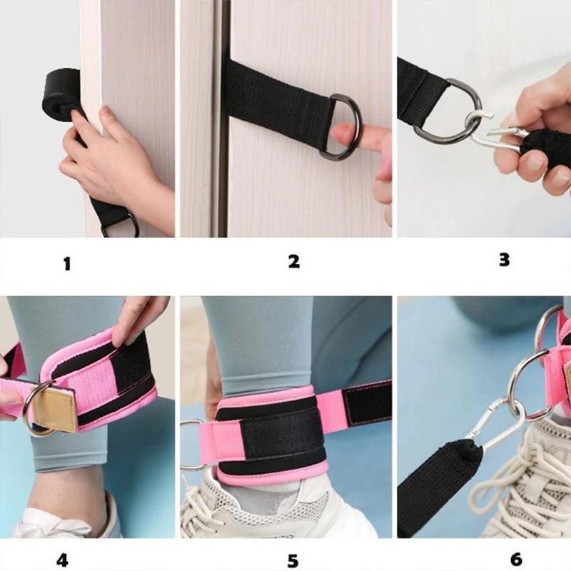 Sangles de câble de cheville rembourrées de musculation