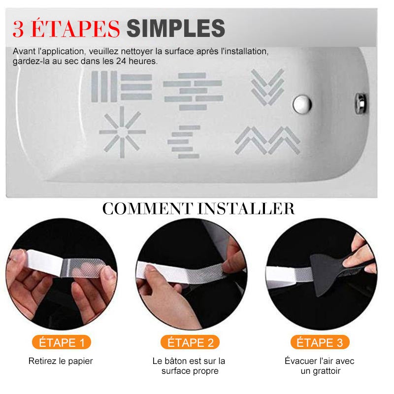 Autocollants Antidérapants Pour Salle De Bain (24pcs)