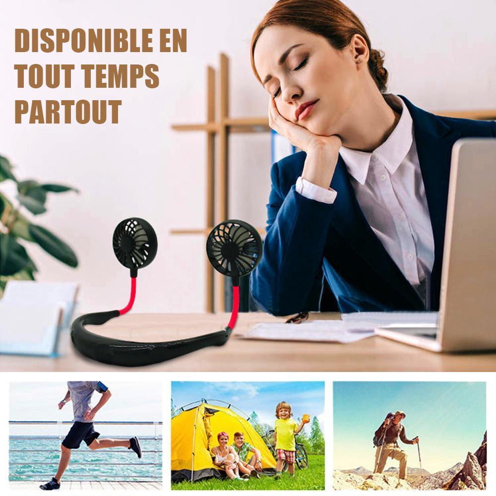 Ventilateur Électrique Suspendu, USB Rechargeable