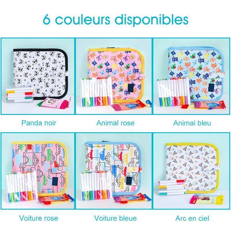 Tablette à Dessin Effaçable Portable (12 stylos inclus)