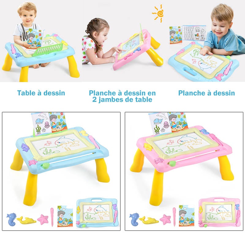Table de Planche de Graffitis Magnétique Multi pour Enfants