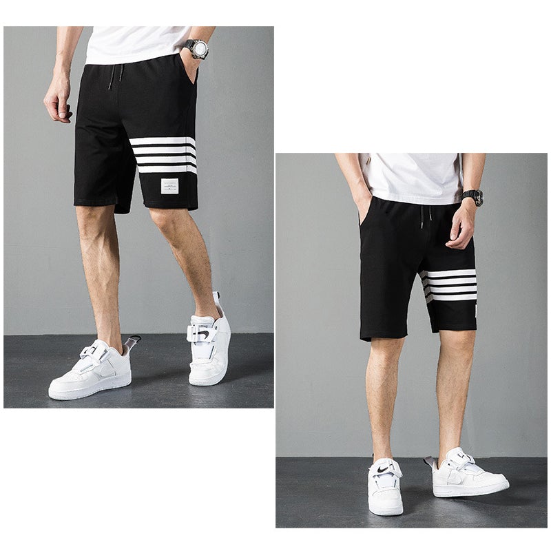 Short de Plage Simple en Coton pour Homme