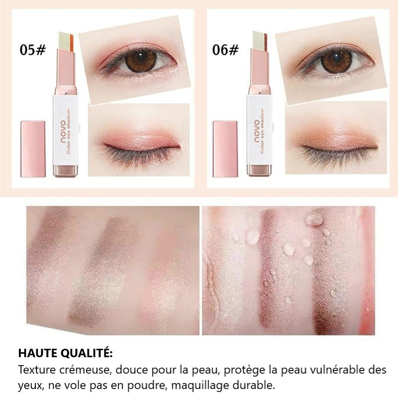 Bâton de fard à paupières bicolore dégradé