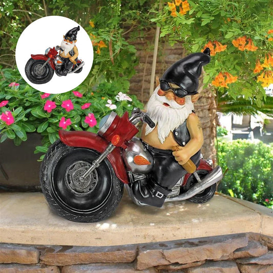 Statue Nain Motard