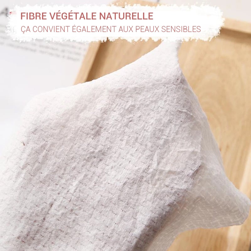 Serviette de Compression Jetable en Coton Portable