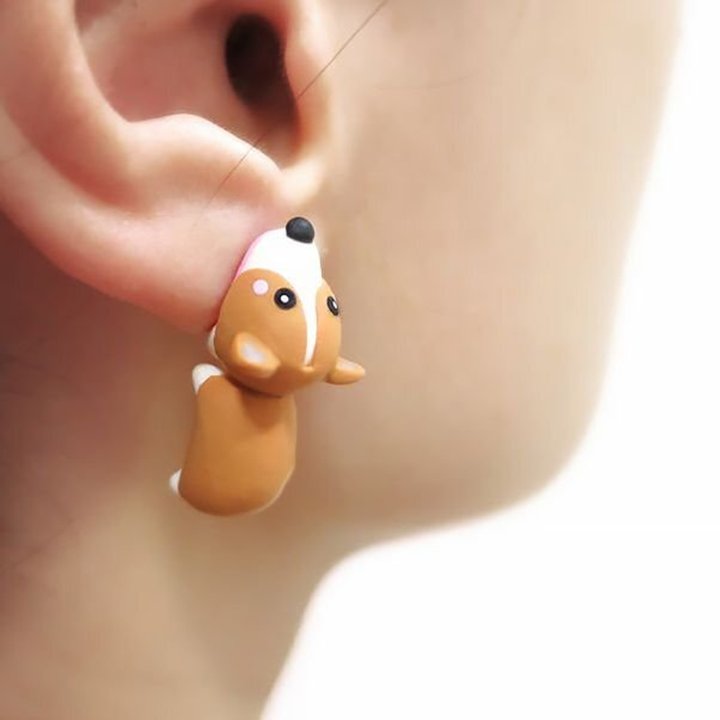 Boucles d'oreilles Mignons Morsures d'animaux