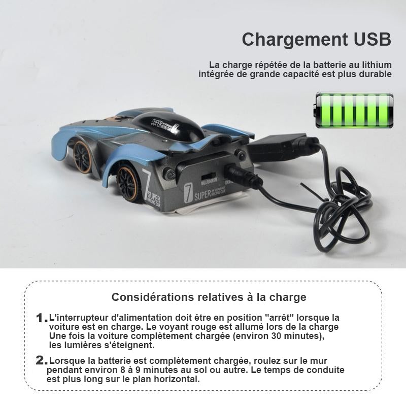 Voiture de Cascade RC D'escalade Murale