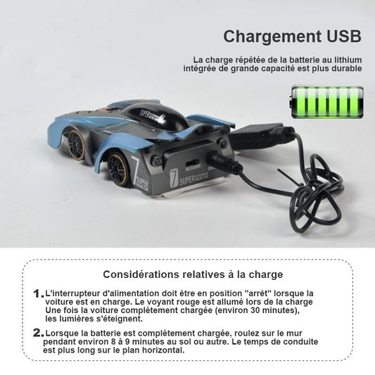 Voiture de Cascade RC D'escalade Murale