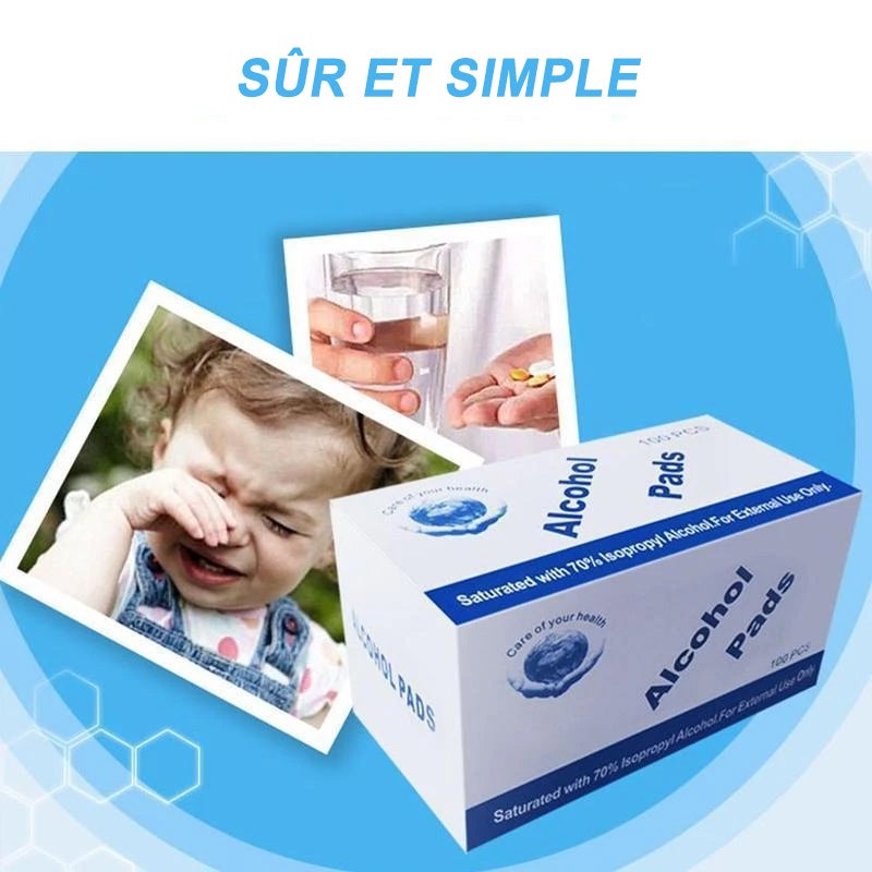 Tampon de Nettoyage à L'alcool Jetable