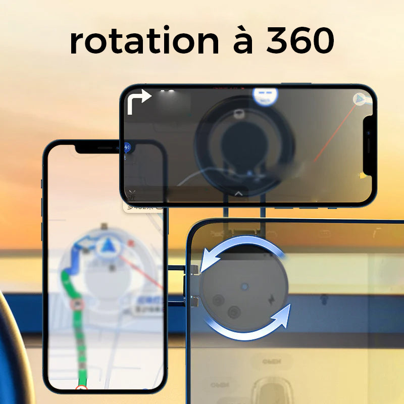 Support magnétique pour téléphone de voiture