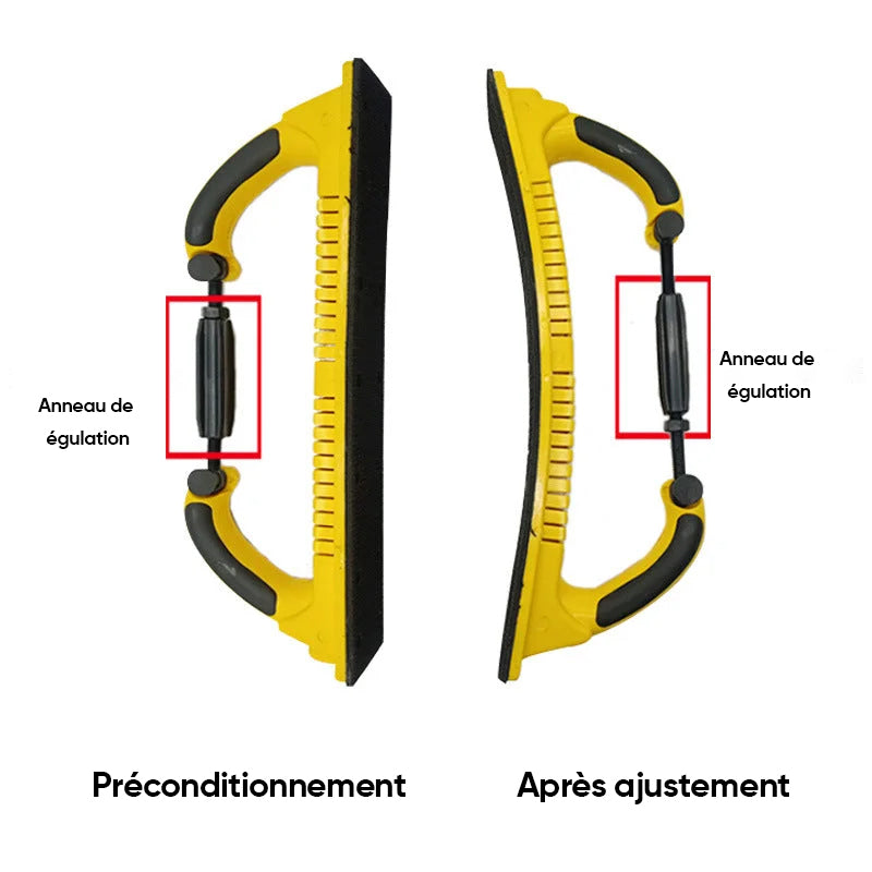 Bloc de lime de ponçage manuel Longboard réglable, meuleuse à main