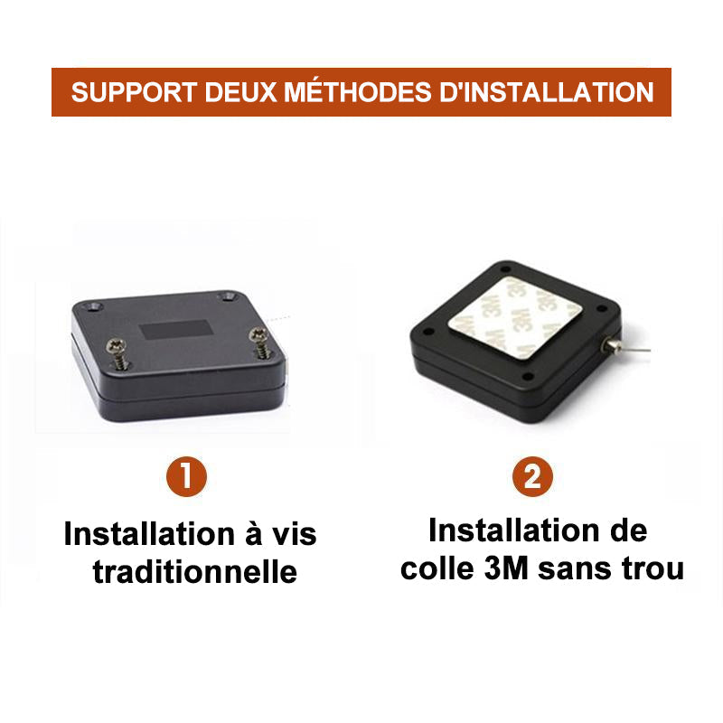 Ferme-porte automatique à capteur sans perforation