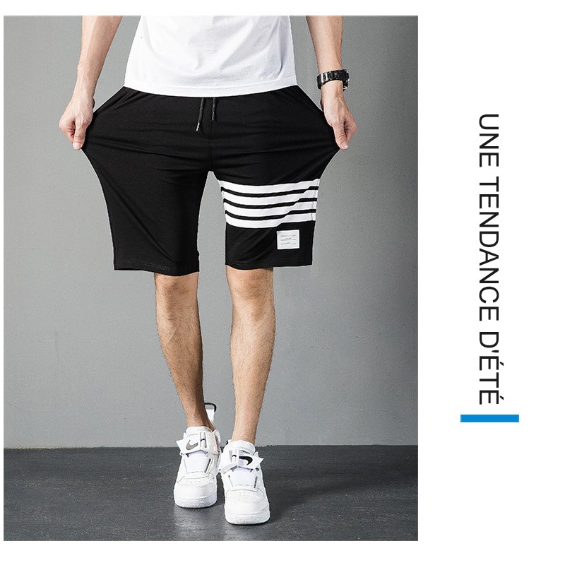 Short de Plage Simple en Coton pour Homme