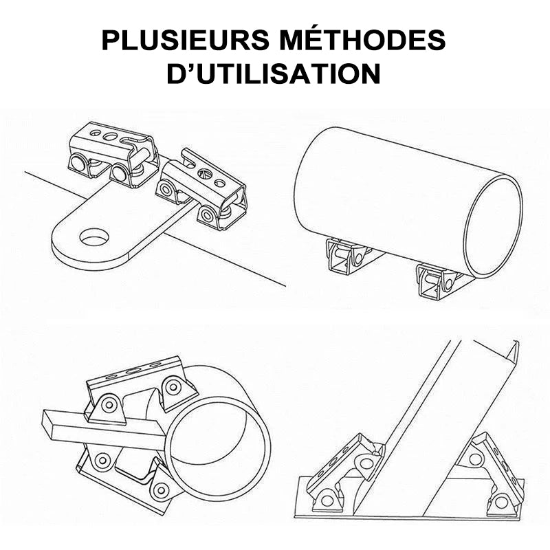 Support d'aimant en V Réglable pour Soudage (2 pièces)