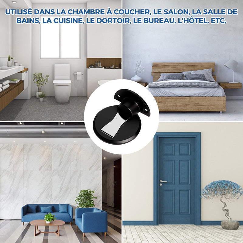 Butée de porte magnétique invisible en acier inoxydable