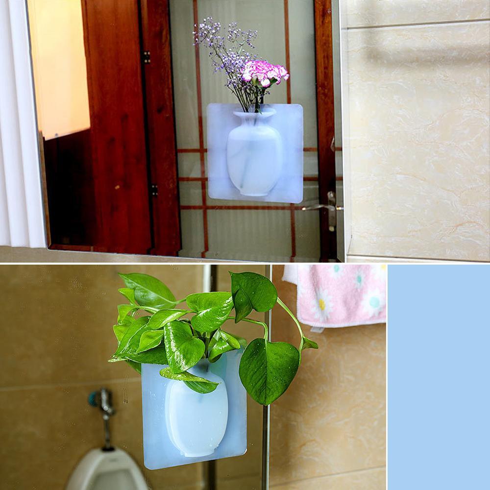 Vase À Fleurs Collant En Silicone Magique