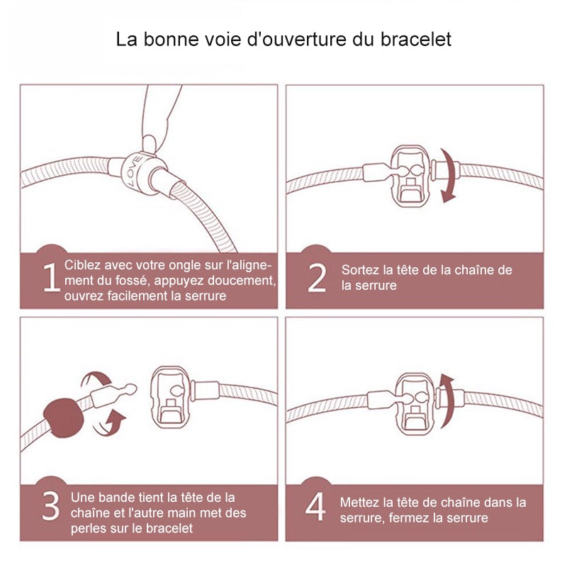 Bracelet Pierres de Naissance Cristal Améthyste