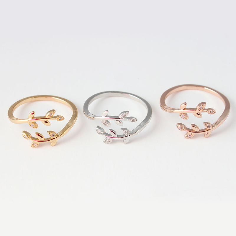 Bague de Feuille Créative