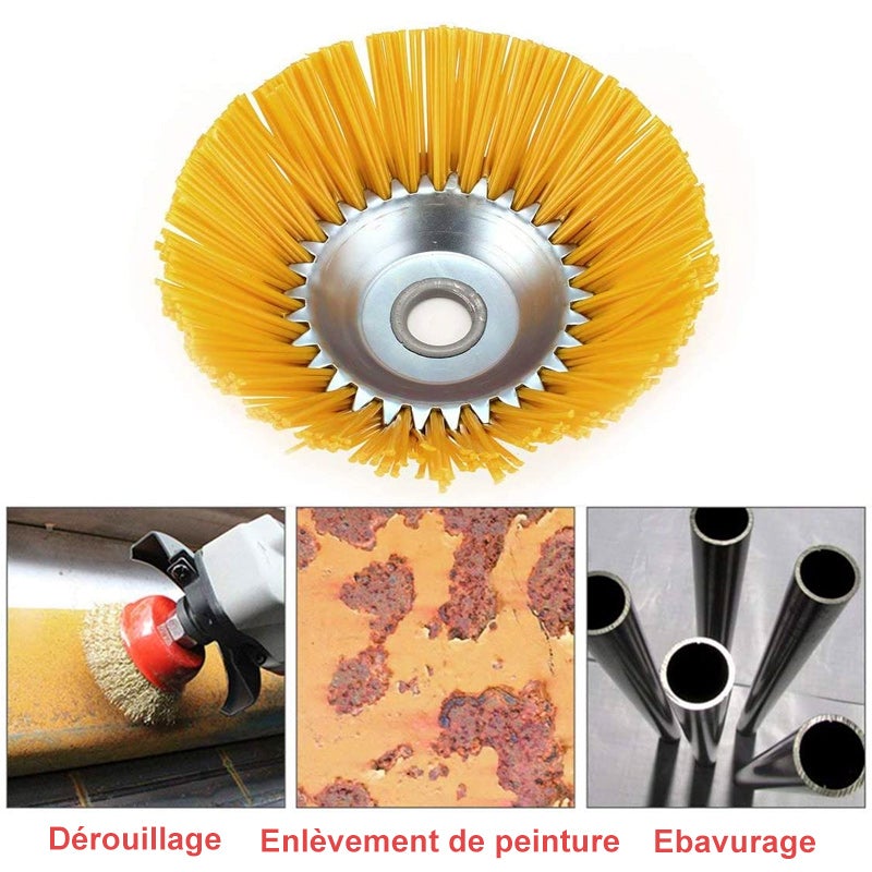 Brosse de Désherbage en Nylon pour Tondeuse