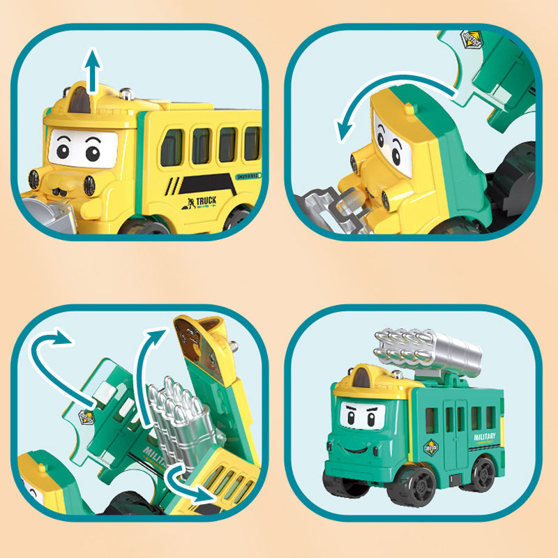 Voitures miniatures transformables 2 en 1