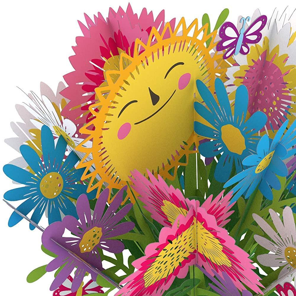 Carte de Bouquet de Fleurs en 3D