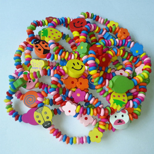 Bracelets en Bois Colorés