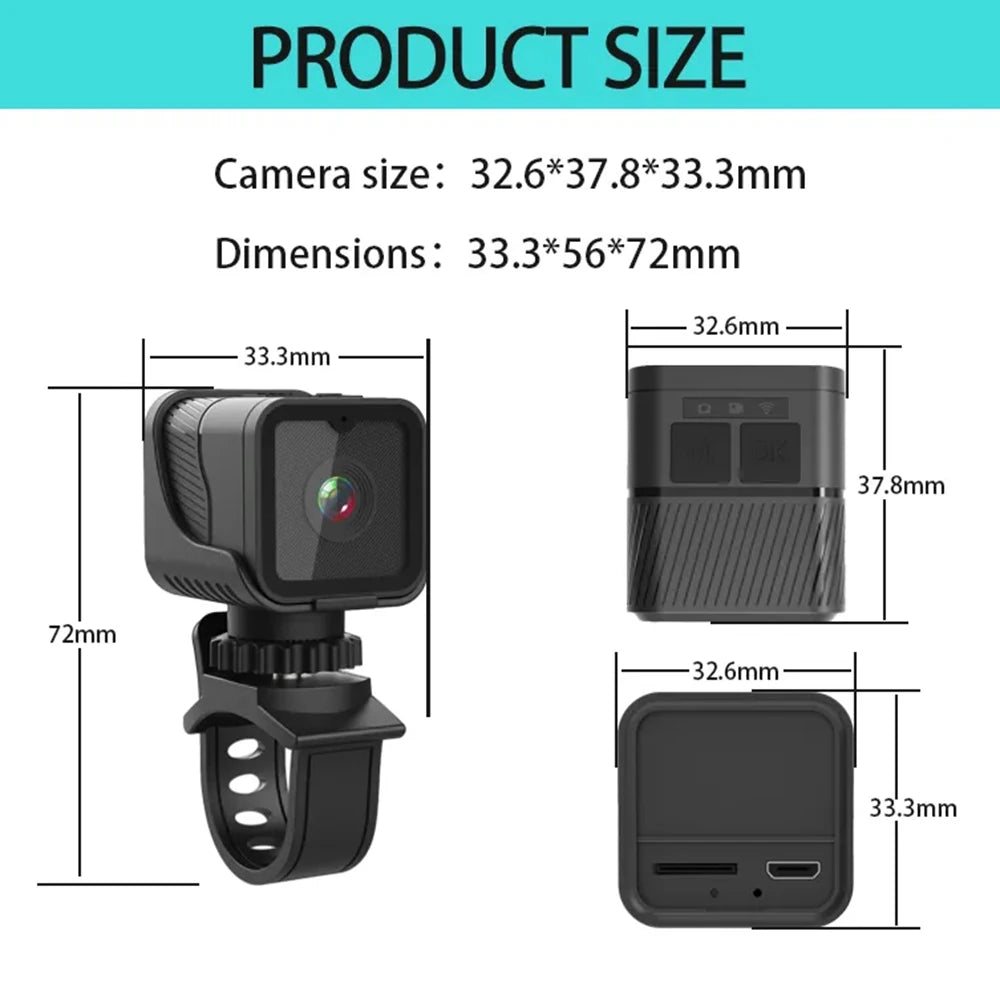 1080P High-Definition wireless small camera, WiFi hotspot mini DV camera, outdoor sports camera, motorcycle driving recorder