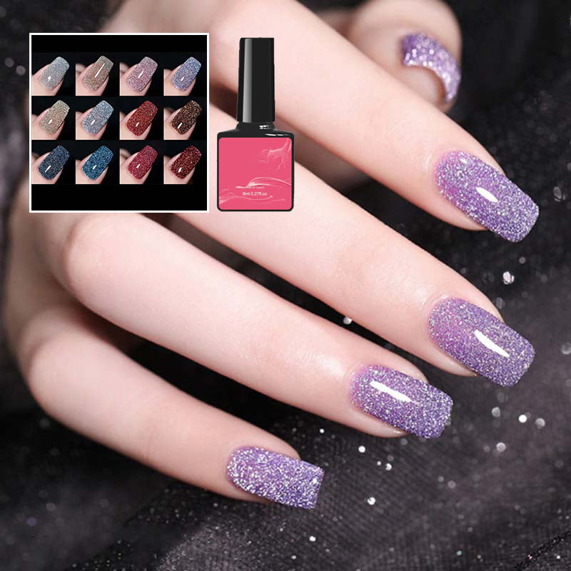 Vernis à ongles à paillettes et à diamants(8ml)