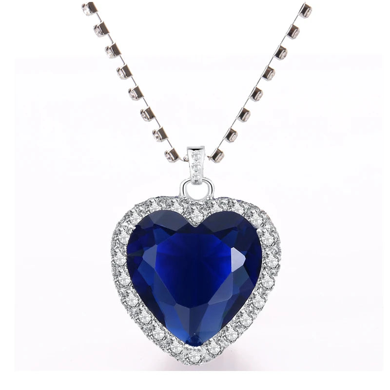 Éternité Bleue - Collier pendentif
