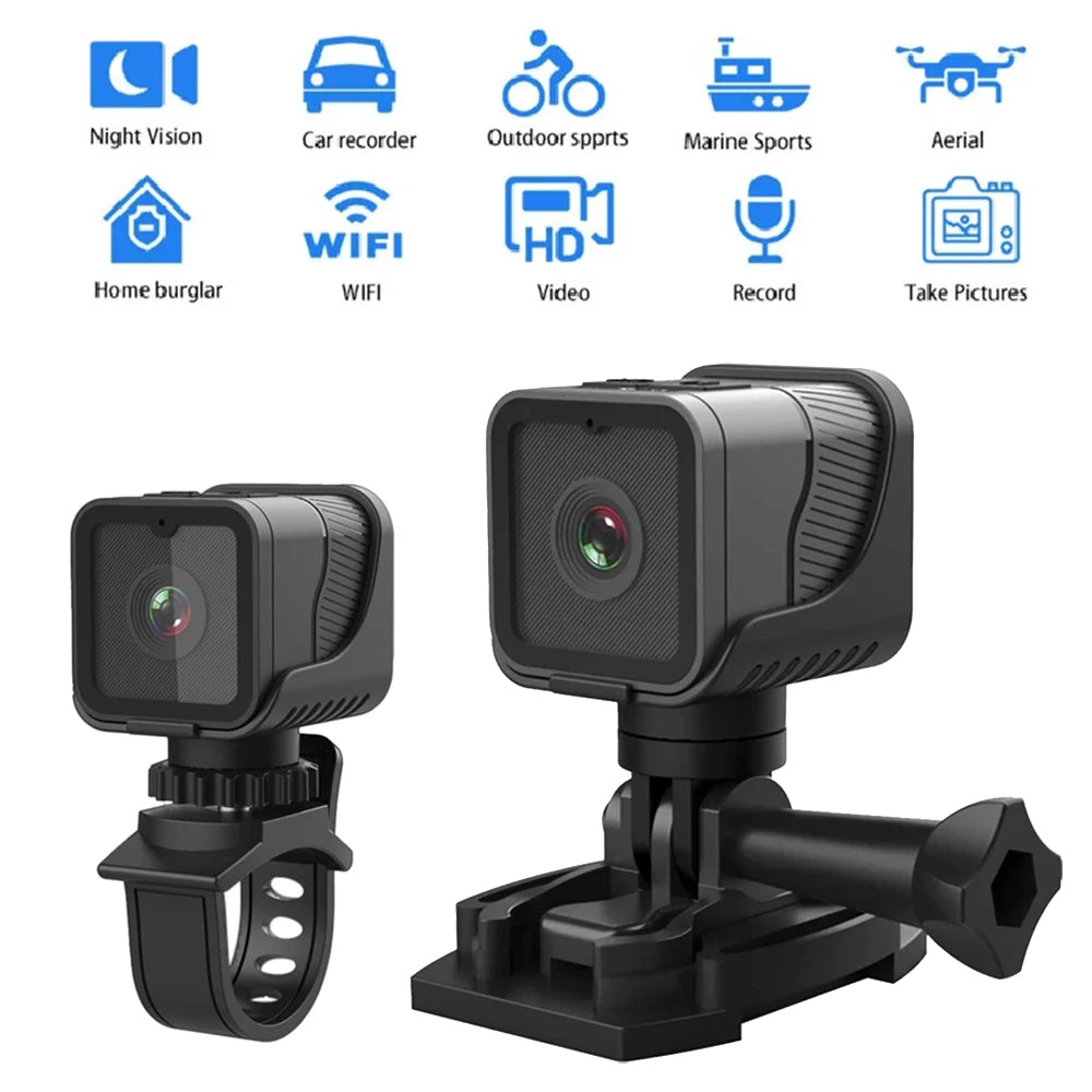 1080P High-Definition wireless small camera, WiFi hotspot mini DV camera, outdoor sports camera, motorcycle driving recorder