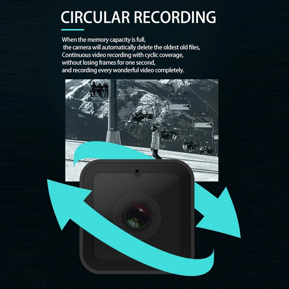 1080P High-Definition wireless small camera, WiFi hotspot mini DV camera, outdoor sports camera, motorcycle driving recorder