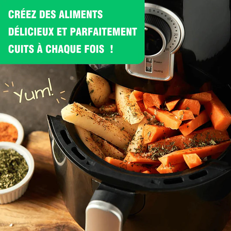 Aimants de feuille de triche pour friteuse à air Livret de guide de cuisson