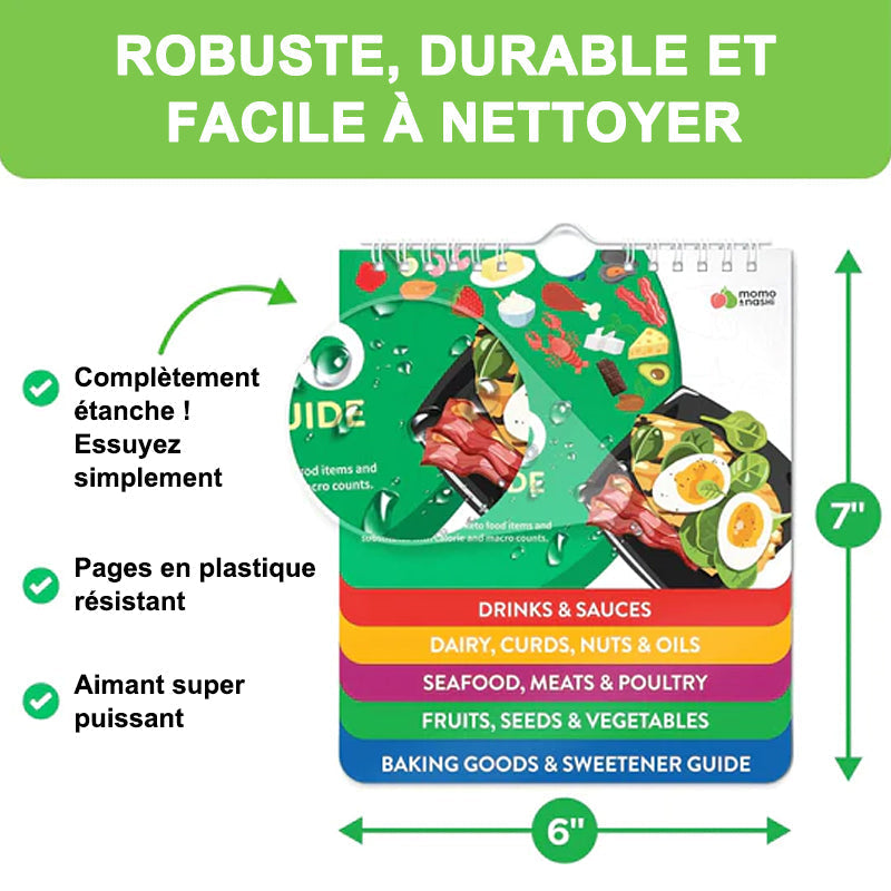 Aimants de feuille de triche pour friteuse à air Livret de guide de cuisson