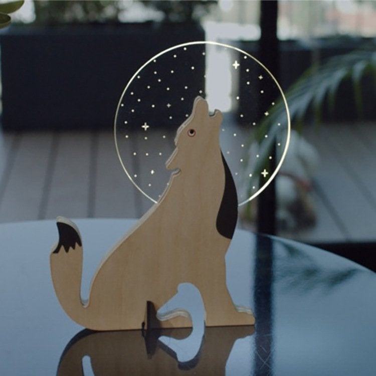 Veilleuse Décorative Créative à Motif Animaux