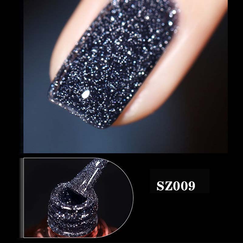 Vernis à ongles à paillettes et à diamants(8ml)