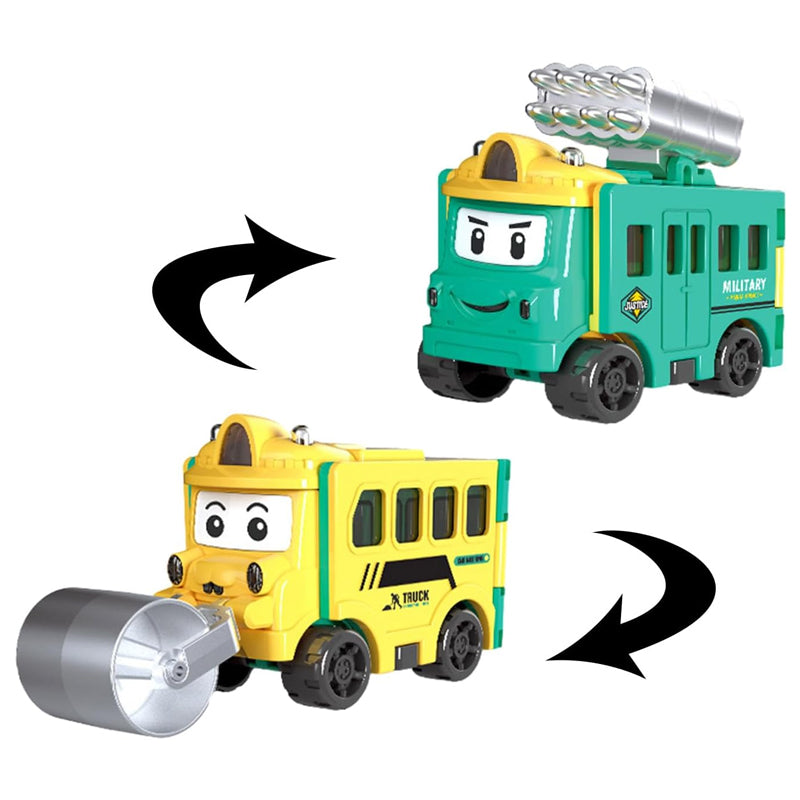 Voitures miniatures transformables 2 en 1