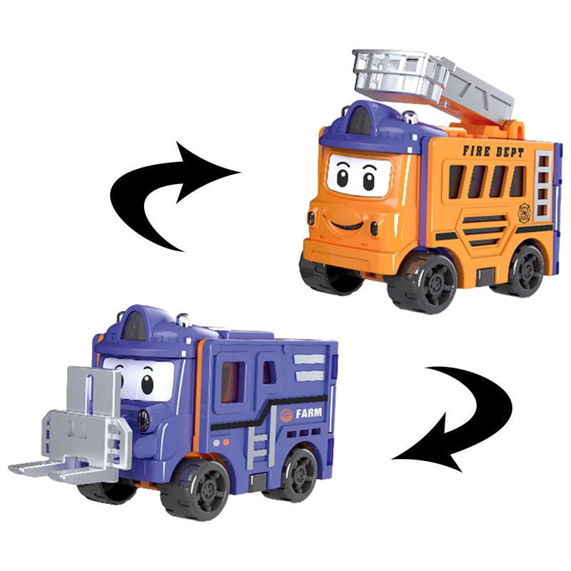 Voitures miniatures transformables 2 en 1